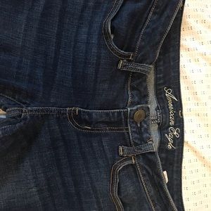 low wasted american eagle skinny jeans